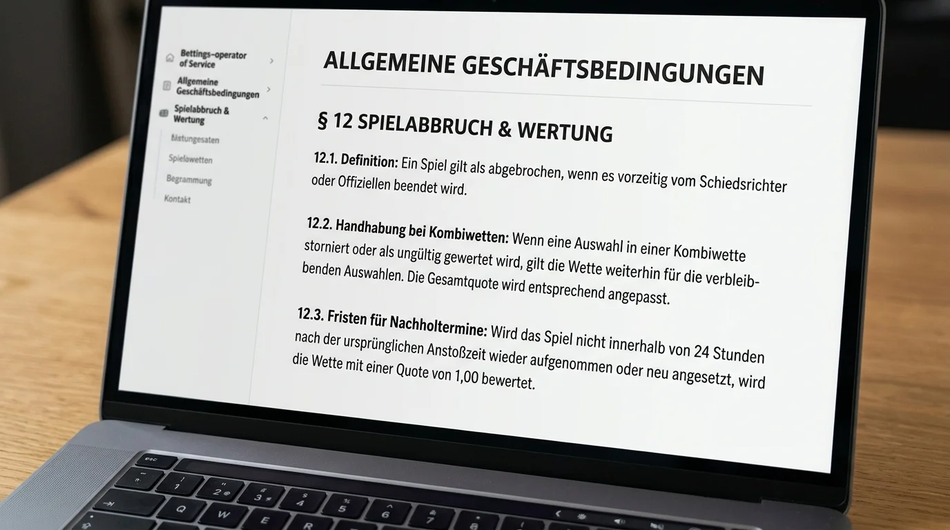 Unterschiede bei Spielabbruch-Regelungen zwischen Eishockey-Wettanbietern: AGB-Vergleich für Kombiwetten