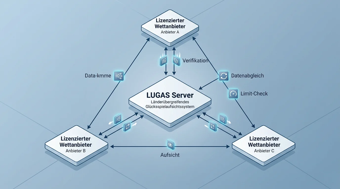 LUGAS-System Funktionsweise anbieterübergreifende Einzahlungsüberwachung Sportwetten