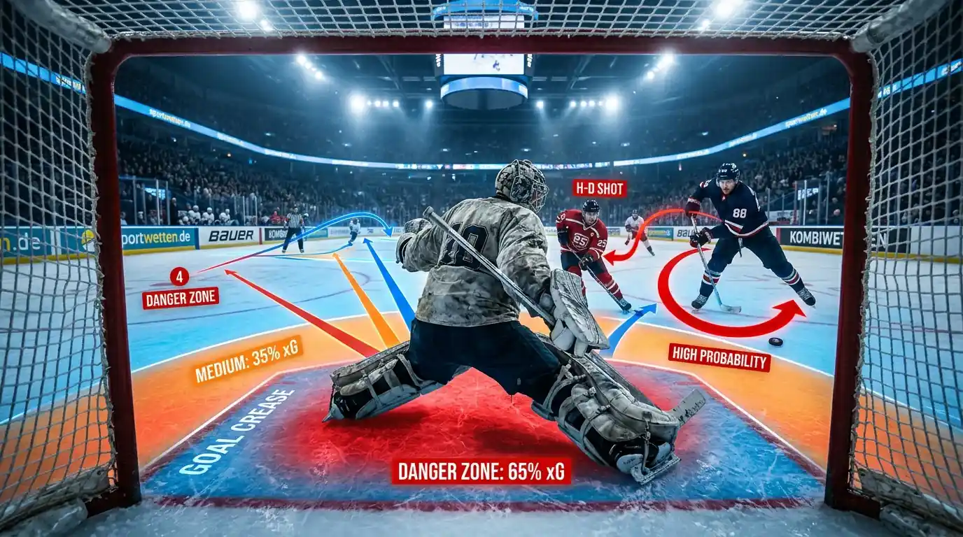 Expected Goals im Eishockey erklärt: Schussqualität als Entscheidungsgrundlage für Over/Under-Kombiwetten