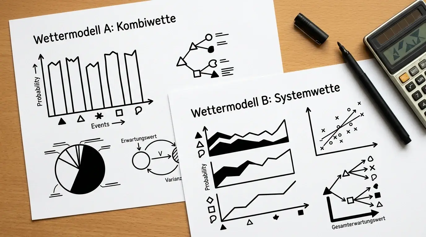 Expected Value Vergleich Kombiwette vs. Systemwette Eishockey: mathematische Analyse bei gleichem Einsatz