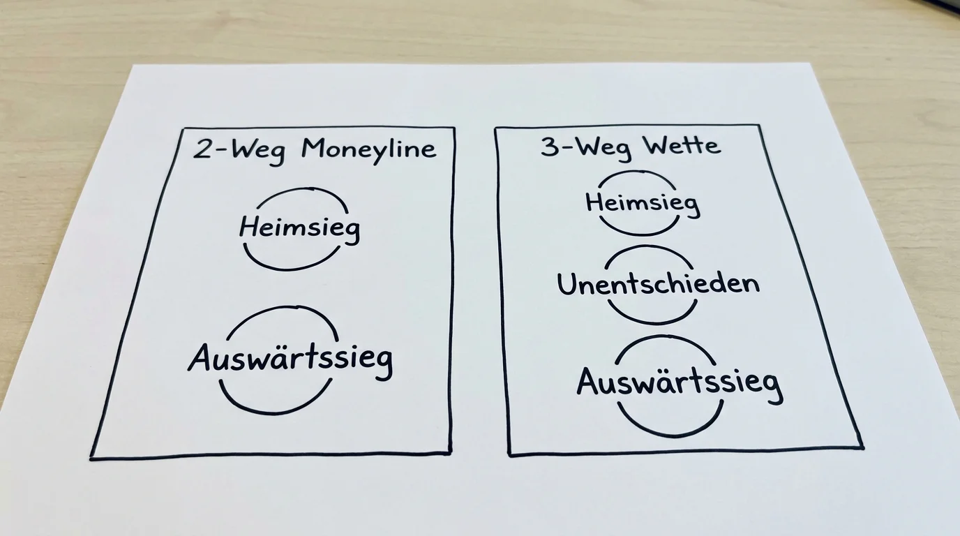 Unterschied zwischen Moneyline 2-Weg-Wette und 3-Weg-Wette bei Eishockey Kombiwetten erklärt