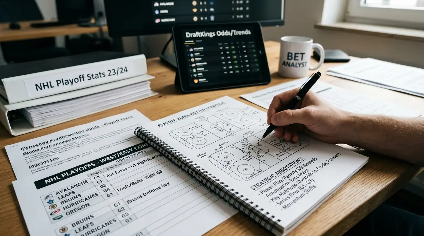Playoff-Strategie für Eishockey-Kombiwetter: Reduzierte Legs und erhöhte Selektion als Kernprinzip der Postseason-Kombistrategie