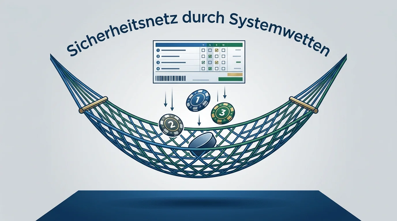 Bankroll-Schutz durch Systemwetten beim Eishockey — Teilgewinne als Sicherheitsnetz im Vergleich zur Kombiwette