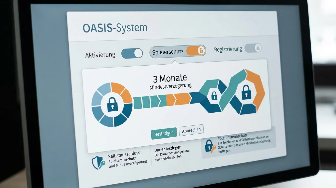 OASIS-Sperrsystem Deutschland: Selbstsperre und Fremdsperre für Sportwetter, Mindestlaufzeiten und Abdeckung