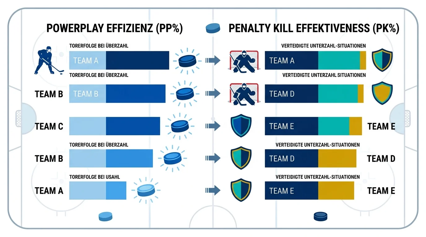 Powerplay-Stärke und Over/Under-Einfluss im Eishockey: Wie PP-Statistiken die Torlinie bei Kombiwetten verschieben