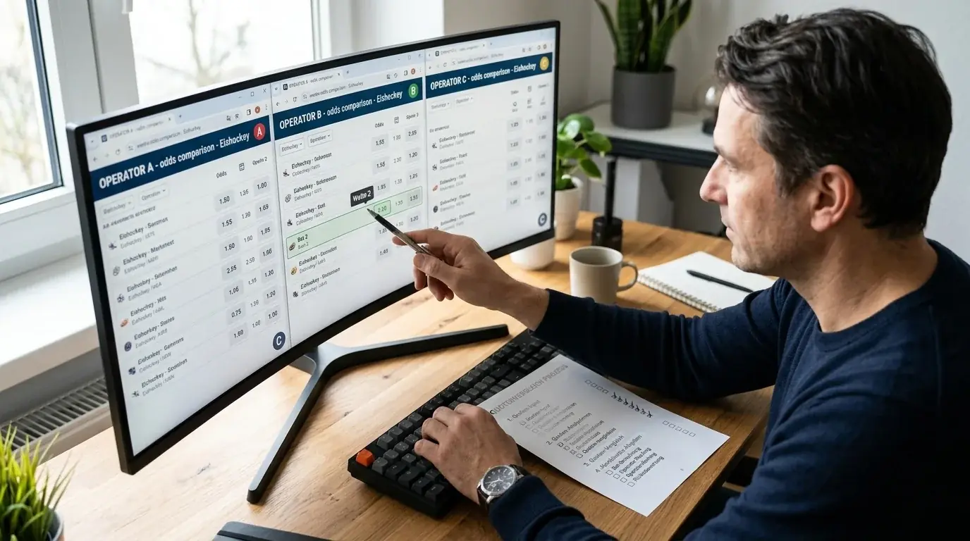 Praktischer Quotenvergleich-Workflow Eishockey Kombiwette Schritt für Schritt Anleitung