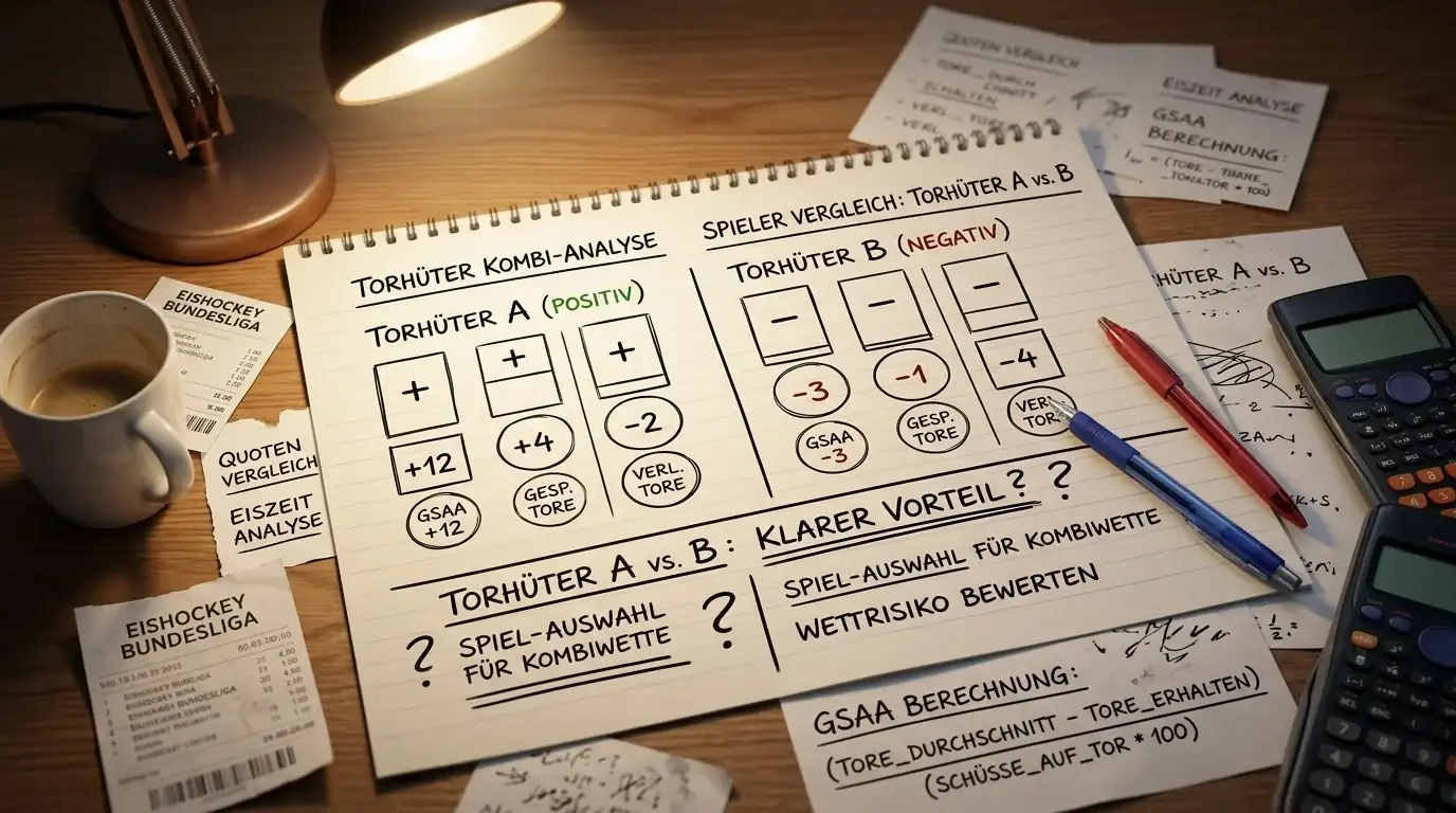 GSAA-Analyse eines NHL-Torhüters im Vergleich, fortgeschrittene Statistiken für Kombiwetten